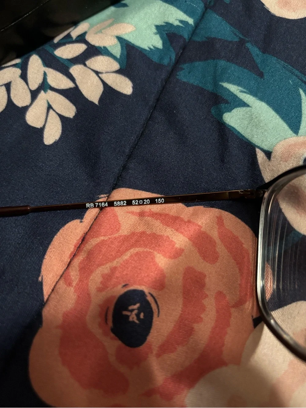 Ray-Ban Men’s Brown and Gold Square Eyeglasses